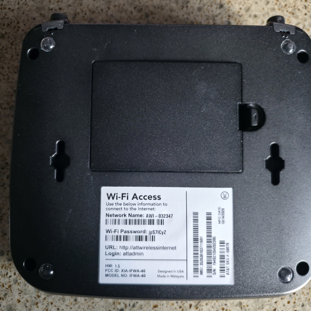 AT&T Black Wireless Router - Picture 2 of 3